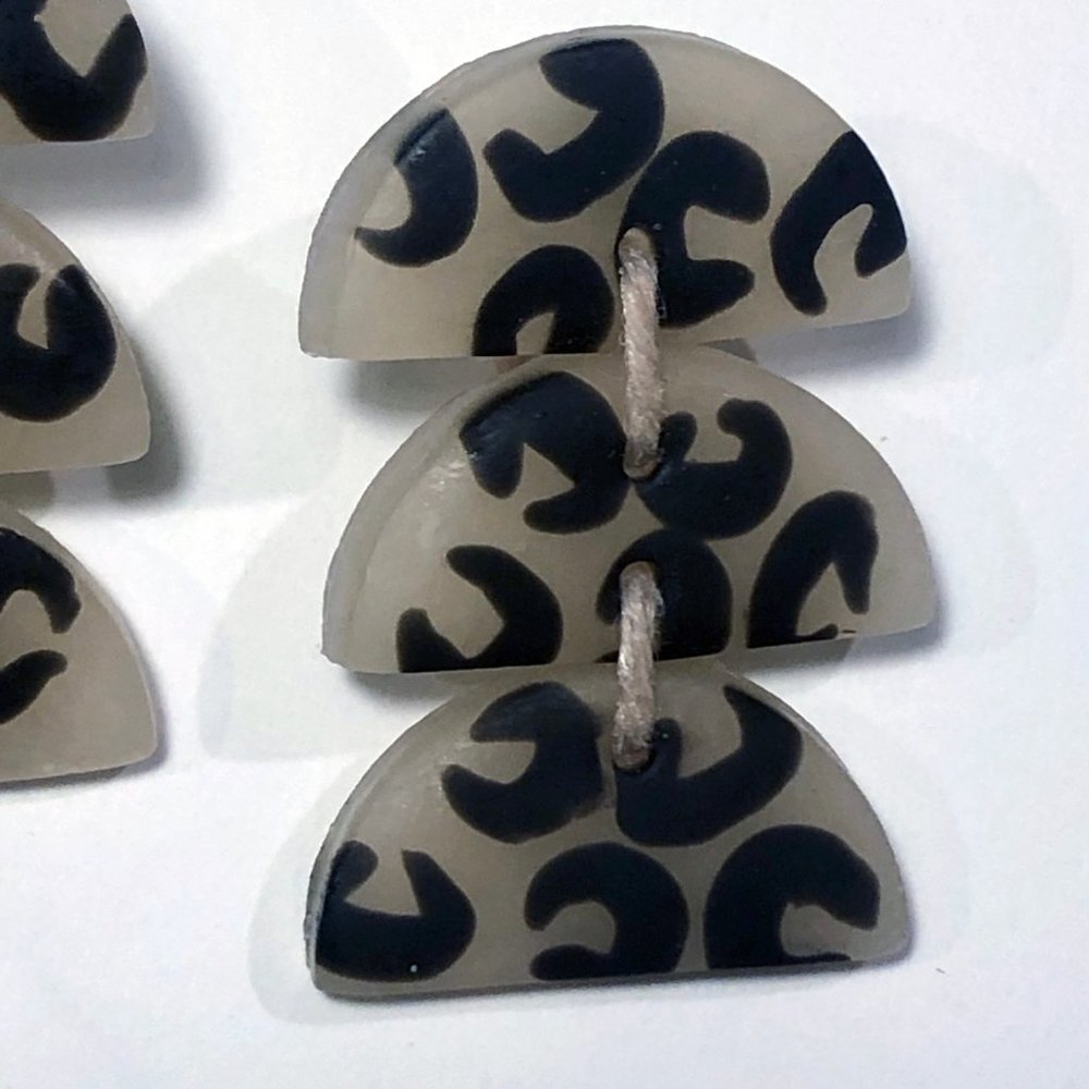 MODERN CLAY “Sloan” Polymer Clay Leopard Earrings - Picture 6 of 7
